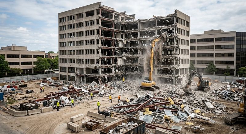 Commercial Property Demolition in Houston, TX
